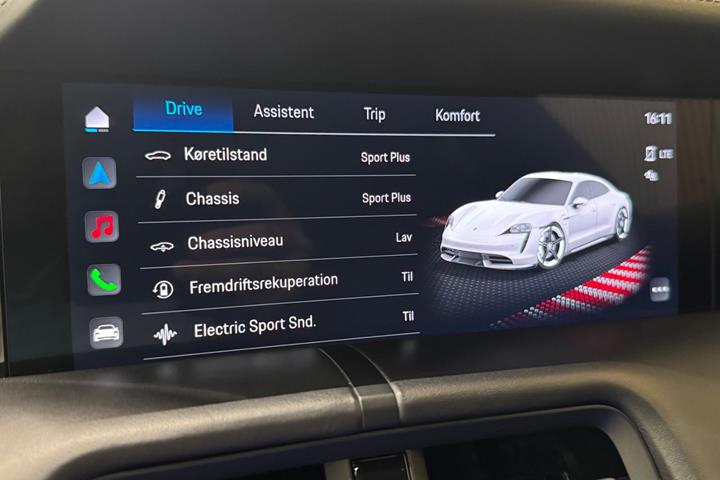 Sort Porsche Taycan 4S fra 2021