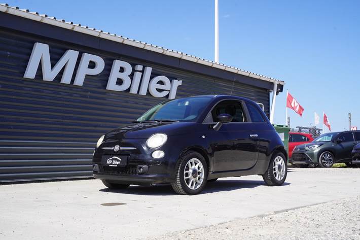 Sort Fiat 500 fra 2008