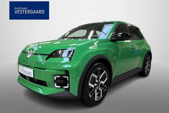 Grøn Renault 5 E-Tech fra 2025