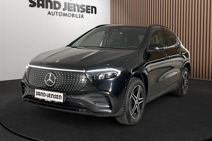 Sort Mercedes EQA250+ fra 2025 set udefra