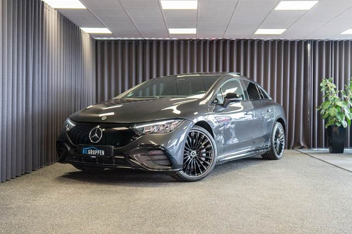 Grå Mercedes EQE300 fra 2023