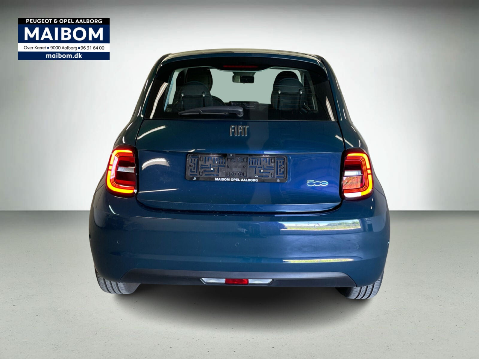 Grøn Fiat 500e fra 2024