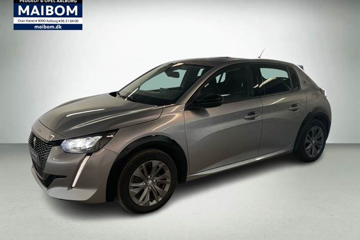 Sølv Peugeot e-208 fra 2023