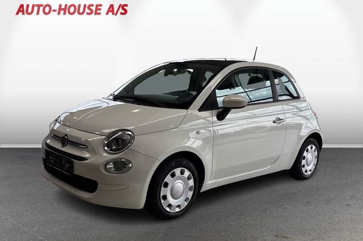 Hvid Fiat 500 fra 2015