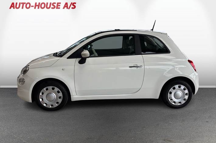 Hvid Fiat 500 fra 2015