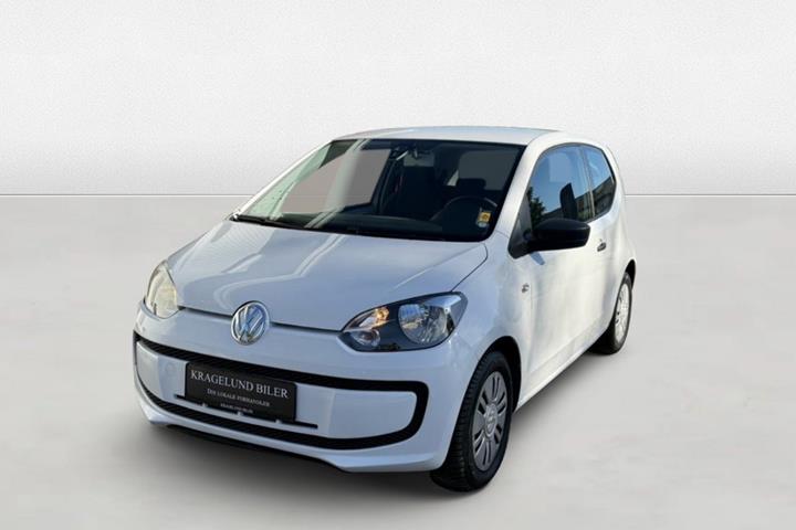 Grøn VW UP! fra 2012 set udefra