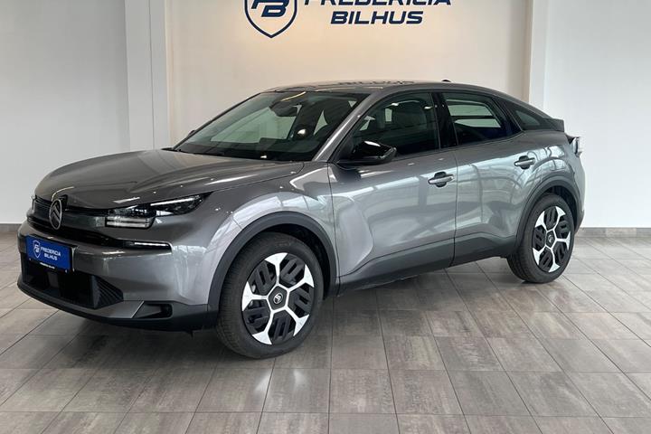 Grå Citroën ë-C4 fra 2025 set udefra