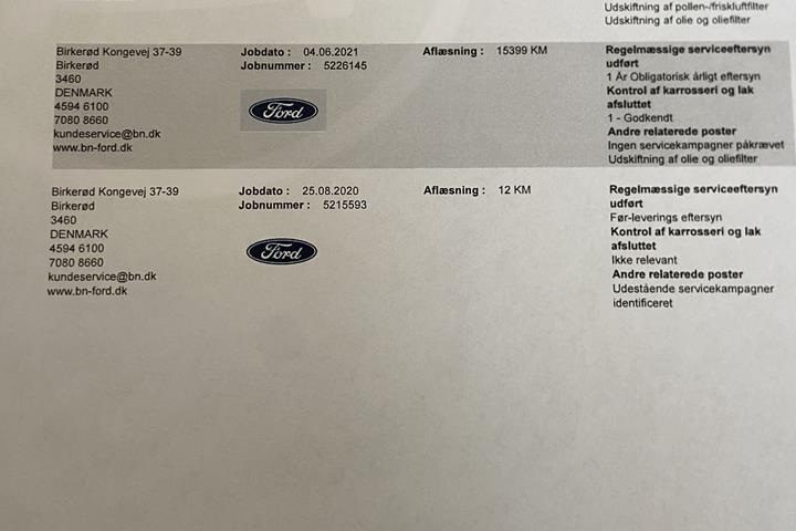 Blå Ford Kuga fra 2020