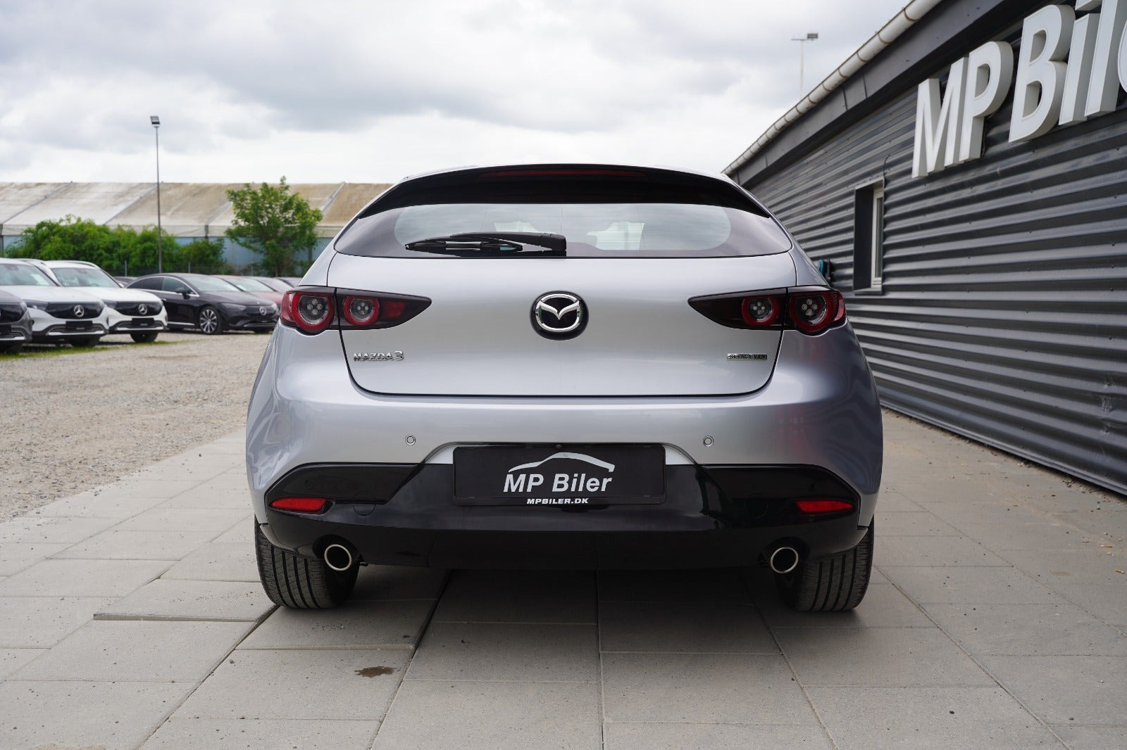 Sølv Mazda 3 fra 2019
