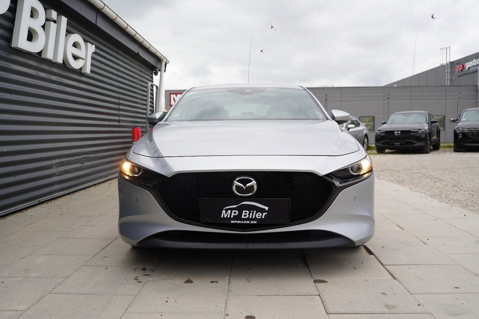 Sølv Mazda 3 fra 2019