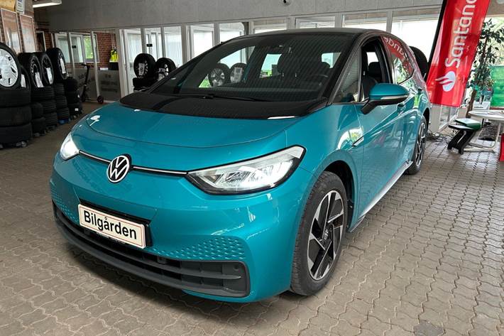 Blå VW ID.3 fra 2021