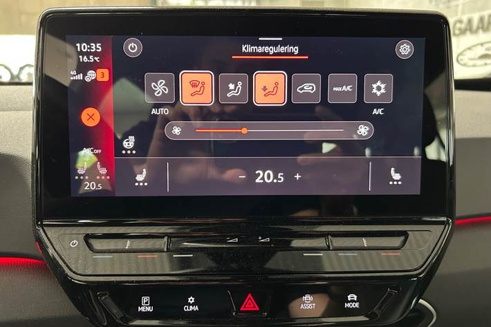 Blå VW ID.3 fra 2021