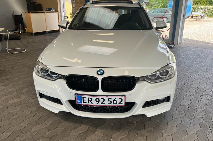 Hvid BMW 320d fra 2014