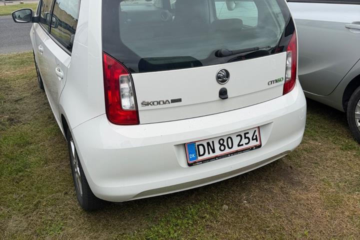 Hvid Skoda Citigo fra 2014