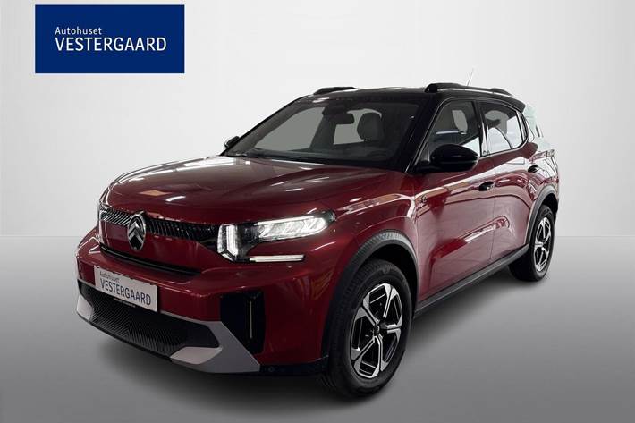 Rød Citroën e-C3 Aircross fra 2025 set udefra
