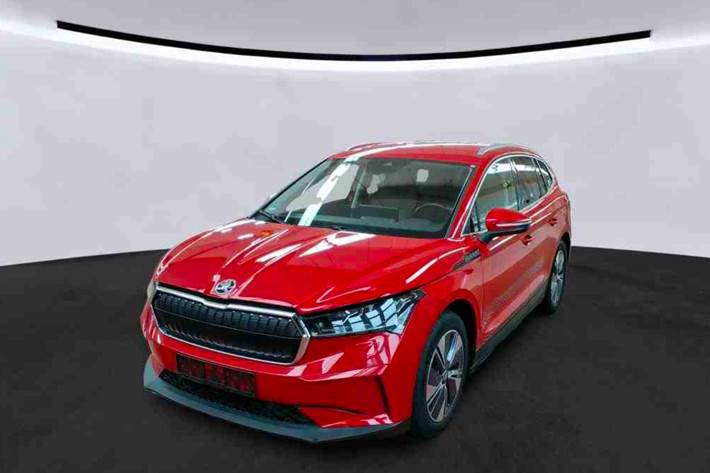 Rød Skoda Enyaq fra 2021