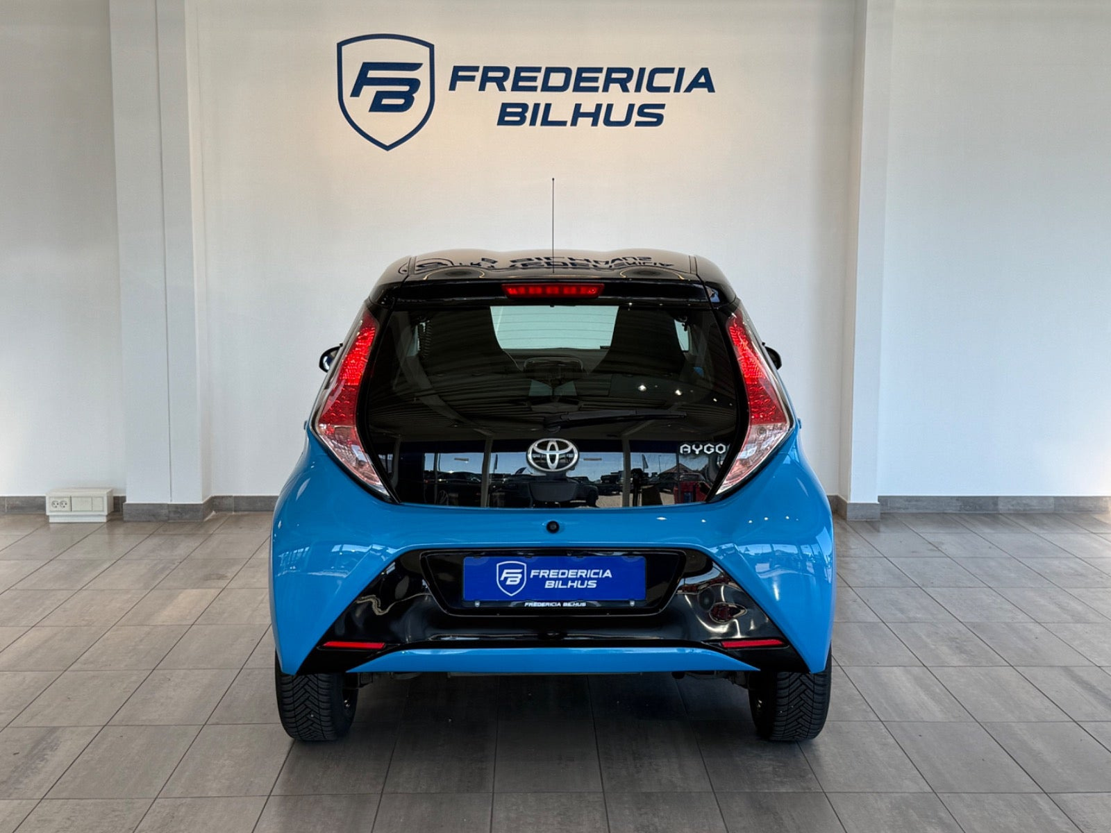 Grøn Toyota Aygo fra 2015