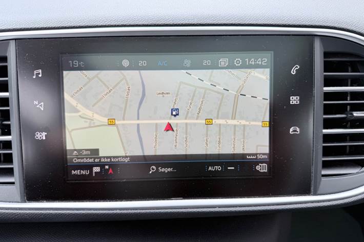 Grå Peugeot 308 fra 2018