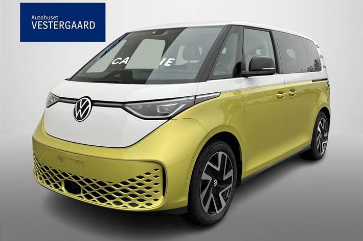 Gul VW ID.Buzz fra 2023 set udefra