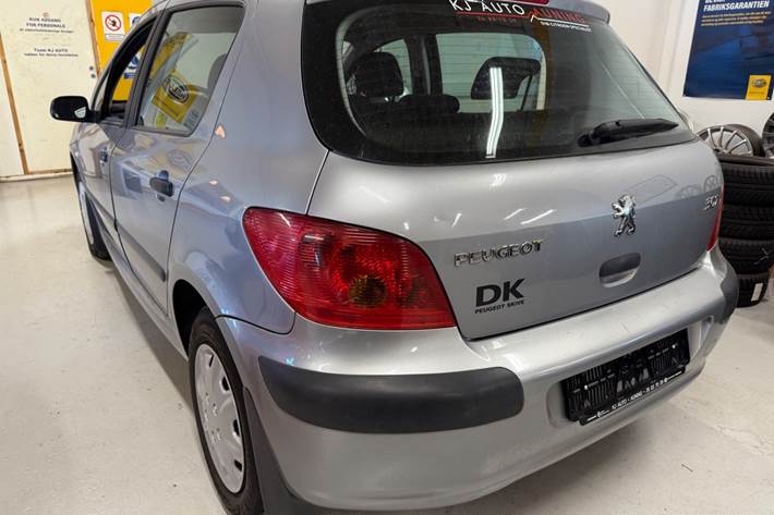 Sølv Peugeot 307 fra 2001