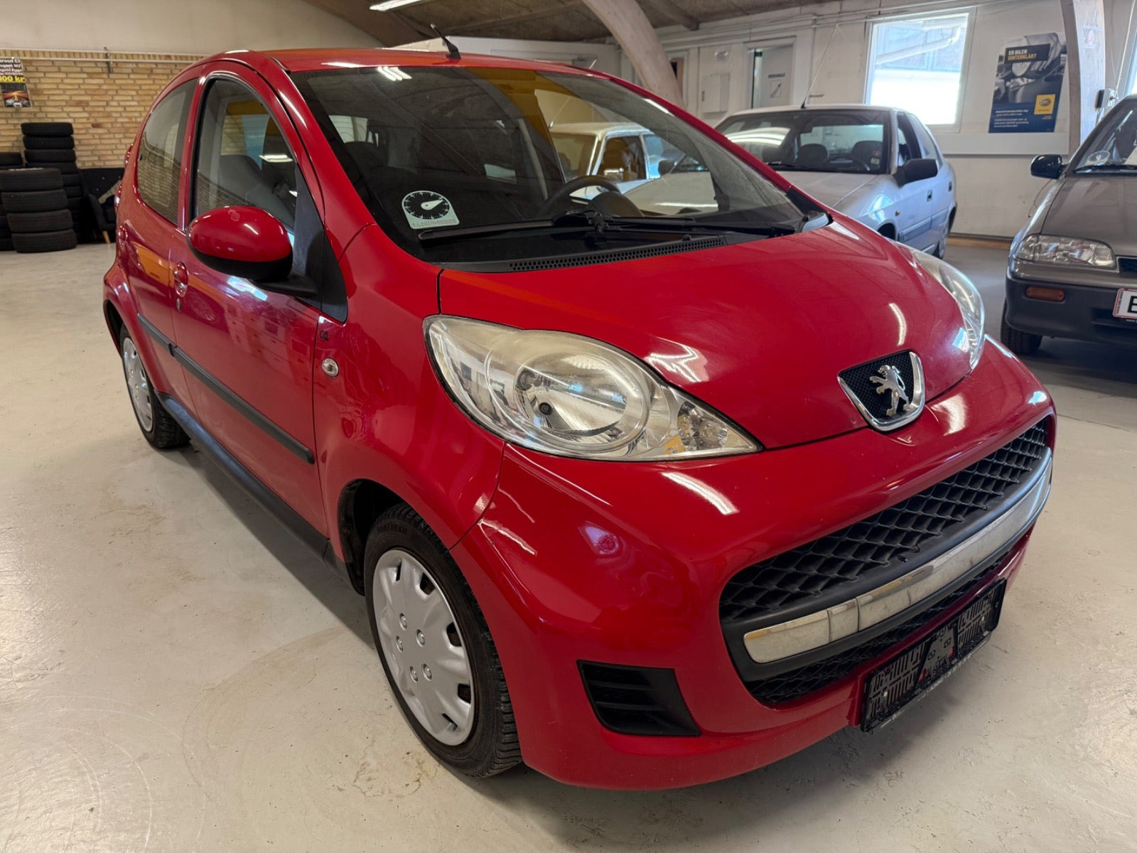 Grøn Peugeot 107 fra 2011