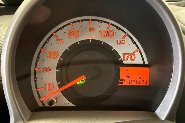 Grøn Peugeot 107 fra 2011