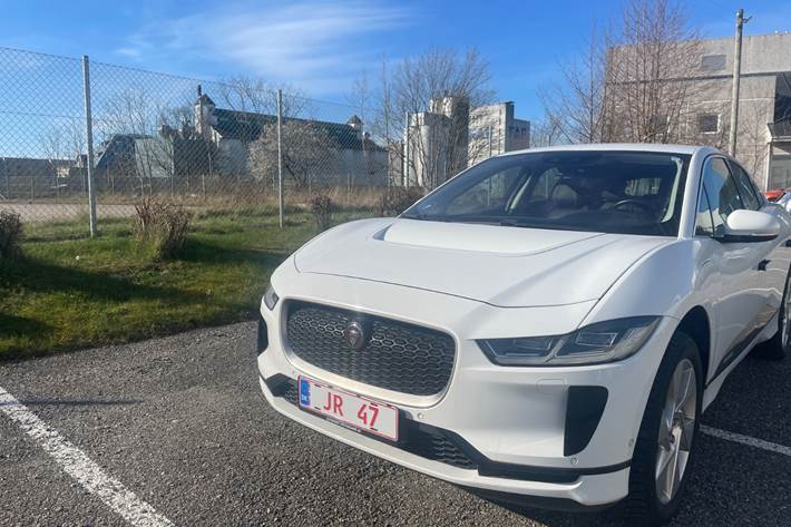 Hvid Jaguar I-Pace fra 2019