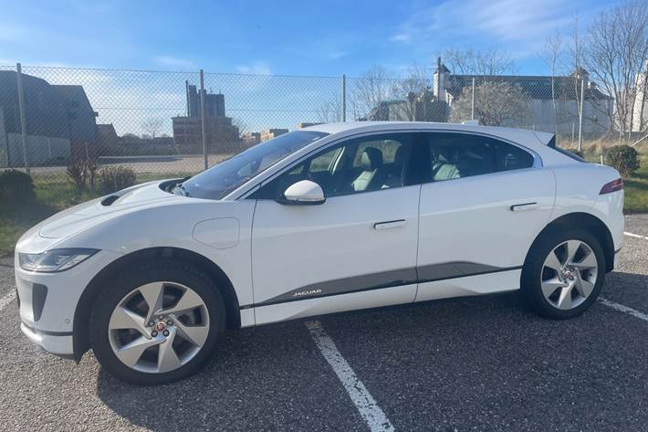 Hvid Jaguar I-Pace fra 2019