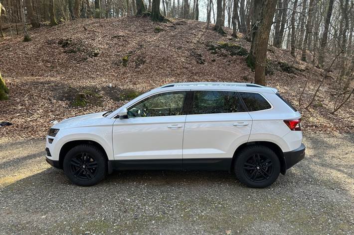 Hvid Skoda Karoq fra 2019