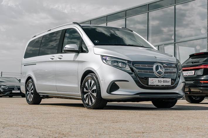Sølv Mercedes EQV300 fra 2024