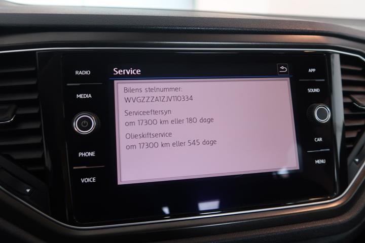 Grå VW T-Roc fra 2018
