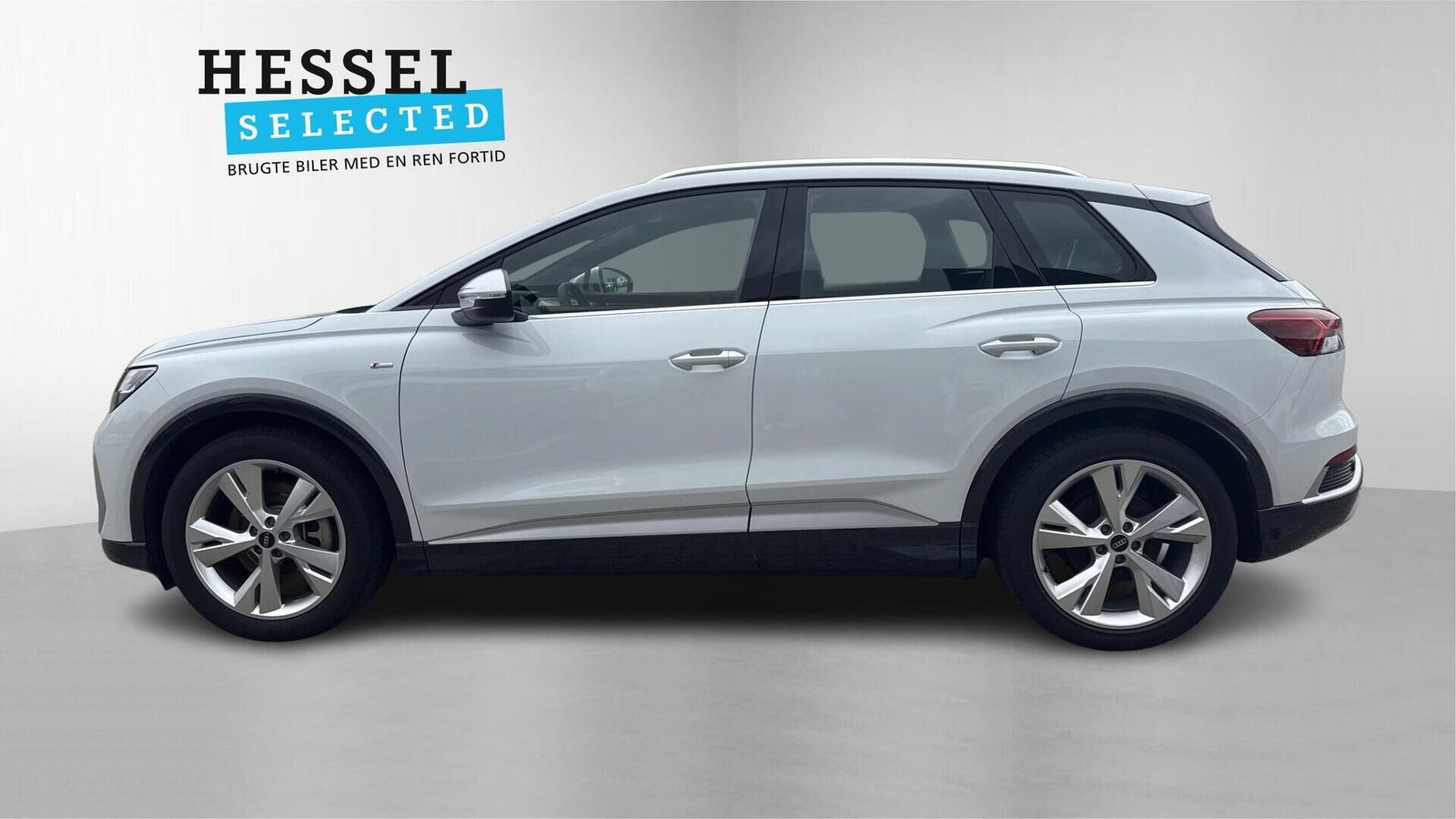 Hvid Audi Q4 e-tron fra 2024