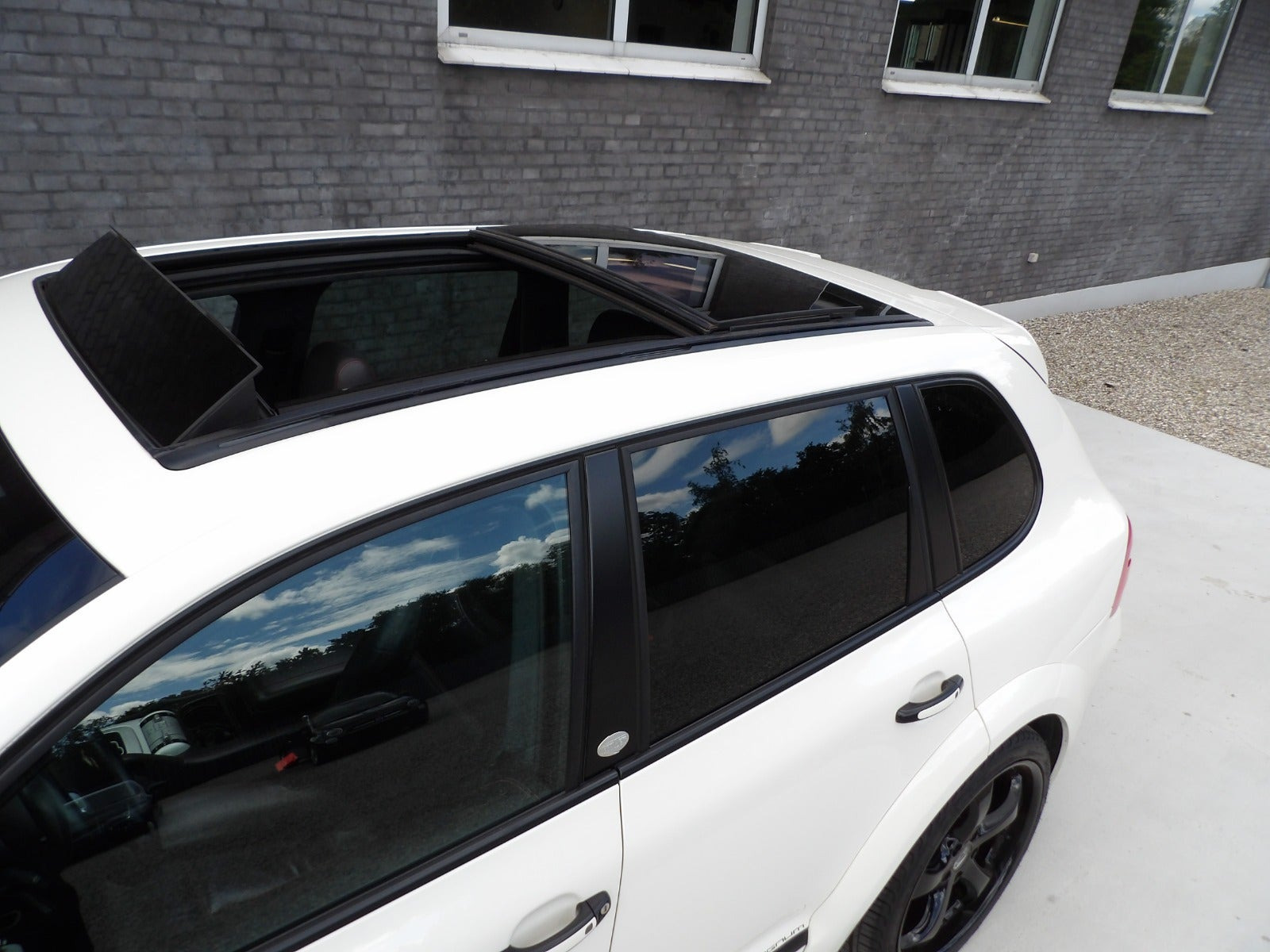 Hvid Porsche Cayenne Turbo fra 2008
