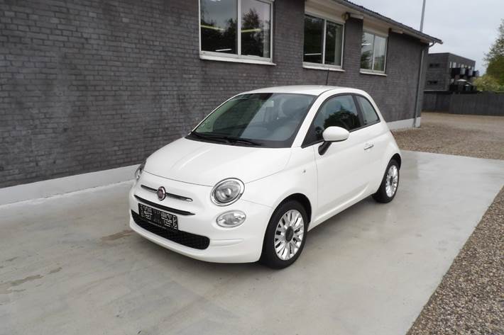Hvid Fiat 500 fra 2016