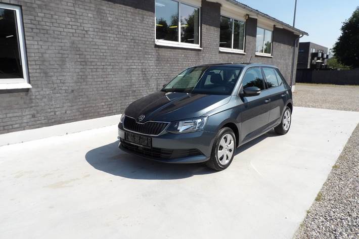 Grå Skoda Fabia fra 2018