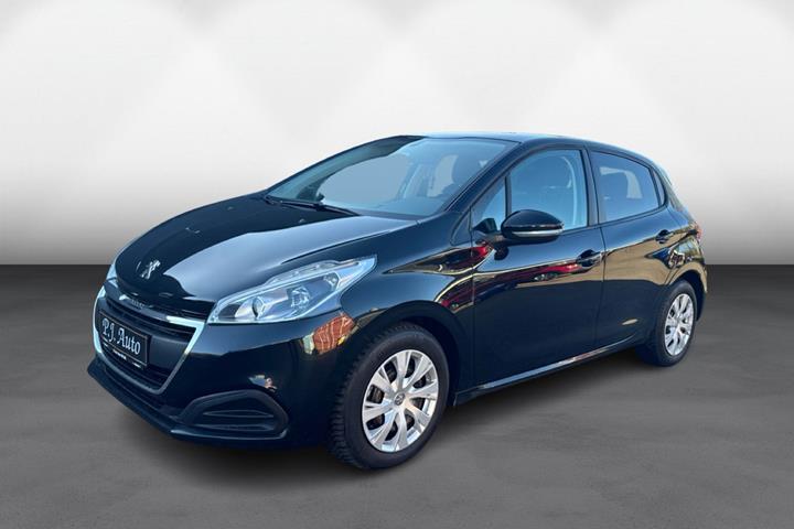 Sort Peugeot 208 fra 2016 set udefra