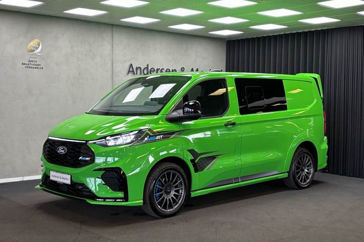 Gul Ford E-Transit Custom fra 2025