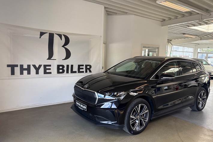 Sort Skoda Enyaq fra 2023