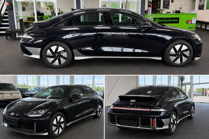 Blå Hyundai Ioniq 6 fra 2023