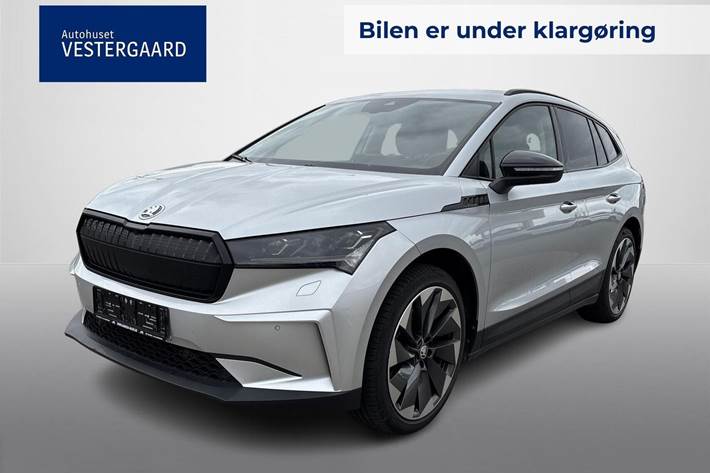 Grå Skoda Enyaq fra 2024