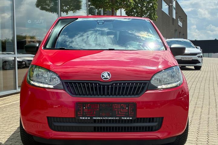Rød Skoda Citigo fra 2017