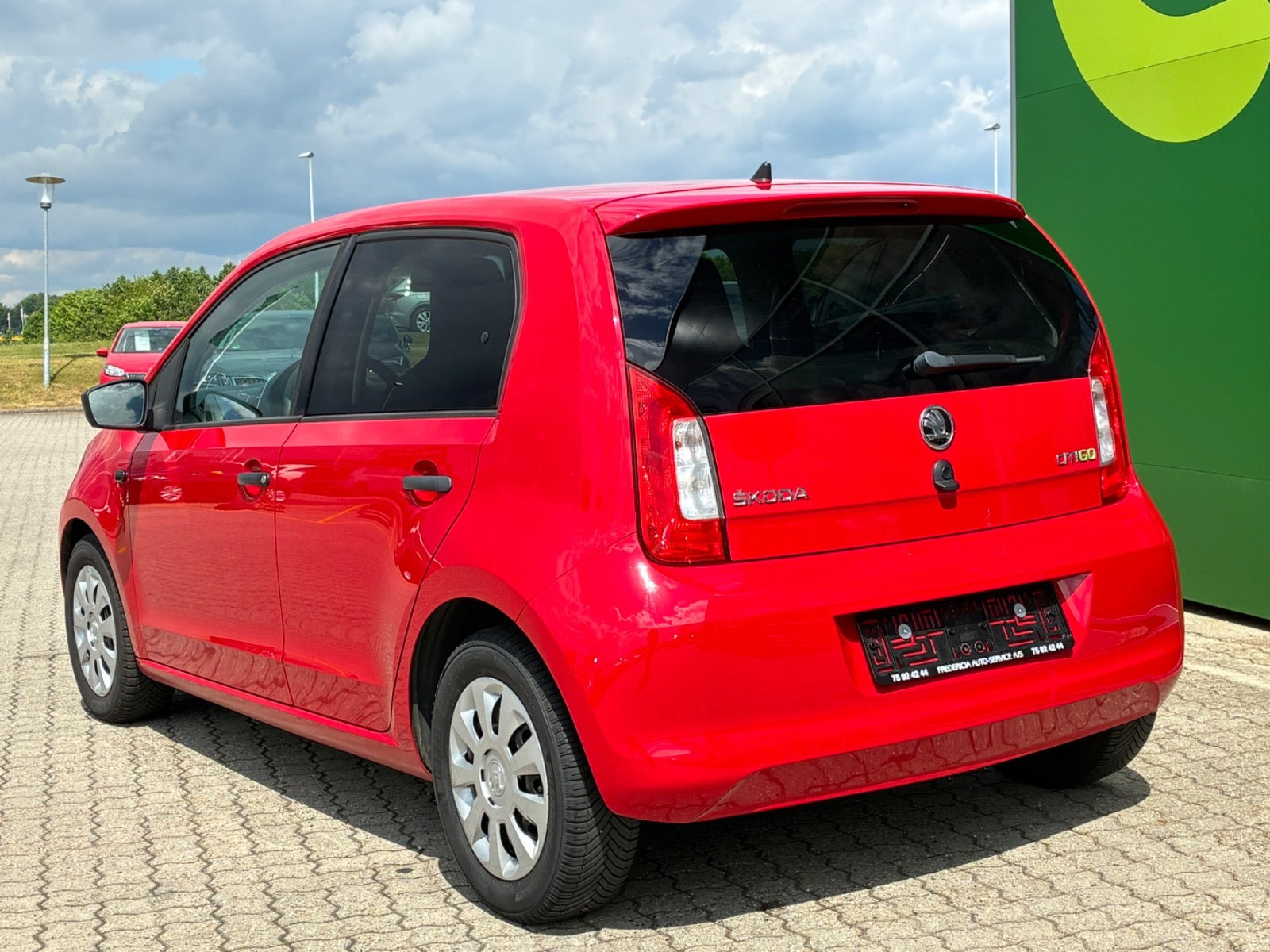 Rød Skoda Citigo fra 2017