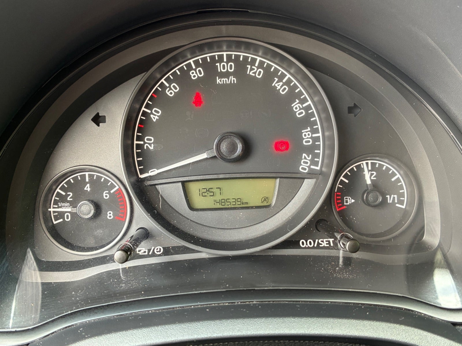 Rød Skoda Citigo fra 2017