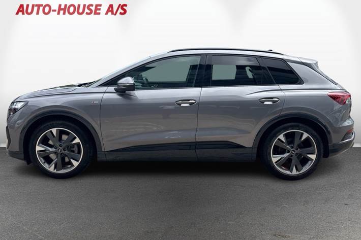 Grå Audi Q4 e-tron fra 2023
