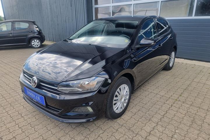 Sort VW Polo fra 2018 set udefra