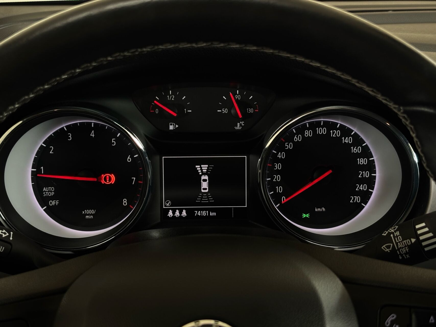 Sort Opel Astra fra 2017