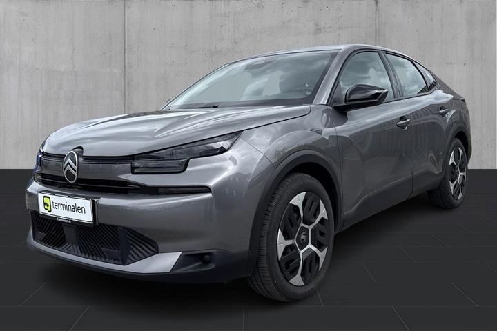 Grå Citroën ë-C4 X fra 2025 set udefra