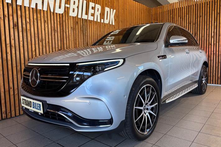 Sølv Mercedes EQC400 fra 2021