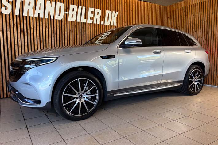 Sølv Mercedes EQC400 fra 2021