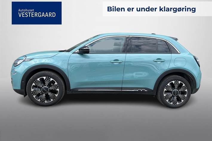 Blå Fiat 600e fra 2025